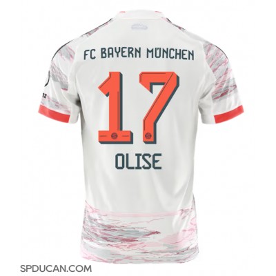 Muški Nogometni Dres Bayern Munich Michael Olise #17 Gostujuci 2025-26 Kratak Rukav Muški Nogometni Dres Bayern Munich Michael Olise #17 Gostujuci 2025-26 Kratak Rukav